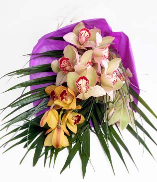  Balkesir cicekciler , cicek siparisi  1 adet dal orkide buket halinde sunulmakta