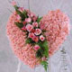 kalp pano karankil ve güller   Balıkesir internetten çiçek siparişi 