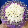 71 adet beyaz gül buketi   Balıkesir çiçek , çiçekçi , çiçekçilik 
