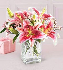 2 dal kazablanka görsel vazosu  Balıkesir çiçek siparişi sitesi 