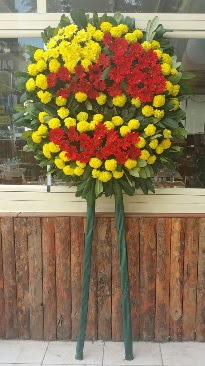 Cenaze çelengi çiçek modeli  Balıkesir çiçek mağazası , çiçekçi adresleri 