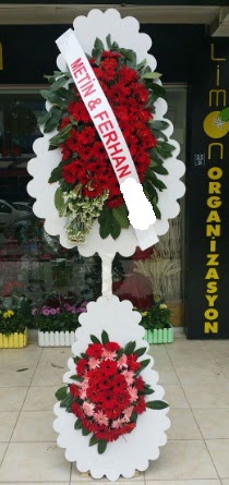 Çift katlı düğün nikah çiçeği modeli  Balıkesir çiçek siparişi sitesi 
