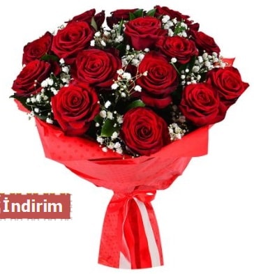 12 Adet kırmızı aşk gülleri  Balıkesir çiçek satışı 